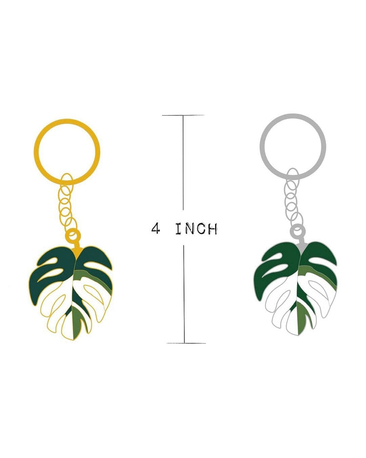 MONSTERA ALBO KEYCHAIN